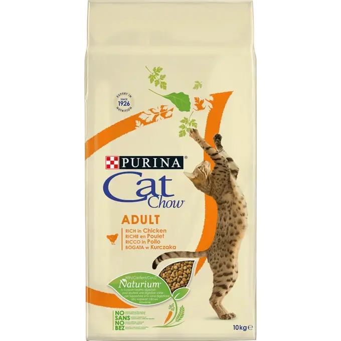 Croquettes Cat Chow au poulet pour chat adulte 10kg Purina